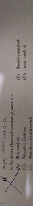 In the above chemical reaction, glycerol is a:2H_2O_2 \xright... | Filo
