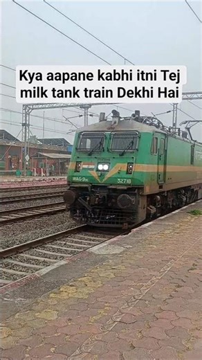 Indian Railways Power! High Speed Milk Tanker Train