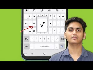 How to type square root on mobile keyboard samsung | Samsung me sqaure root typing kaise kare