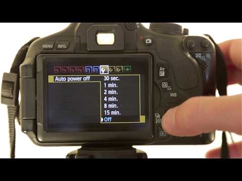 How to Enable Auto Power Off on a Canon Rebel T3i / T4i / T5i