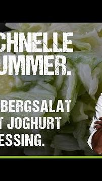 Quick iceberg lettuce recipe with yogurt dressing by Steffen Henssler
