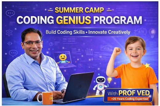 Coding Summer Camps by Prof Ved - Prof Ved