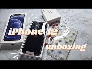 iPhone 12 unboxing | accessories + diy charm & spring case 🌼