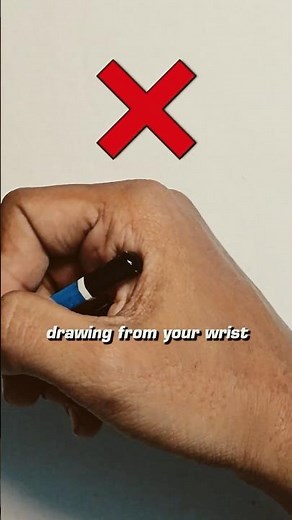 Don't draw with your wrist! Instead do THIS.