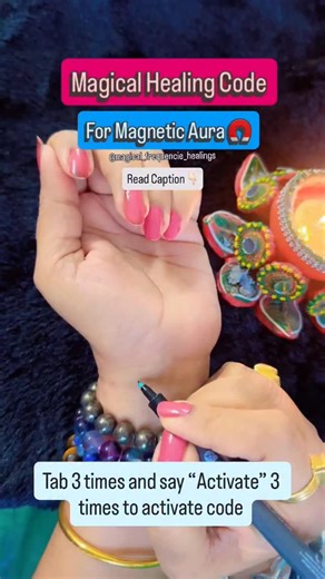 Magical Frequencie Healings on Instagram: "Magical Healing Code for Magnetic Aura 🧲 Activate. Attract. Align. • People feel naturally attracted to your presence • Your confidence and self-worth increase • You attract positive opportunities (work, money, clients) • Relationships improve with more respect and connection • Negative or toxic energy stays away • Your aura feels clean, bright, and protected #MagneticAura #HealingCode #EnergyActivation"