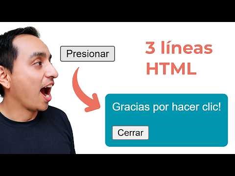 Aprende a crear este POPUP sin librearías ni JAVASCRIPT