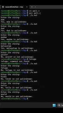 Palindrome String Program in C 🔁 | Check String Palindrome in C | Beginner Tutorial