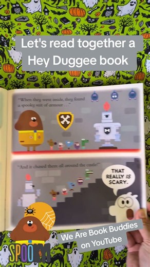 Let's read together a Hey Duggee book. The Spooky Stories Badge 🏰