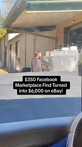We made it to #1! Our top eBay sale from last year! 🙌🏻Nice $6,000 eBay sale from a $350 Facebook Marketplace find! If you think this high profit/low volume business model could be a good fit for you, comment WORKSHOP to get the link to our free workshop where we cover how we do these sales month after month! | Flea Market Flipper