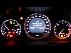 How to reset the service light on Mercedes C220 CDI