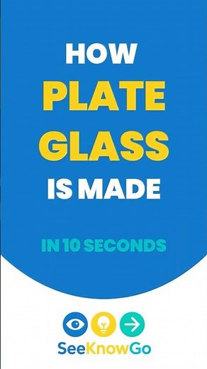 The Making of Plate Glass 🪟 | Quick 10-Second Factory Tour
