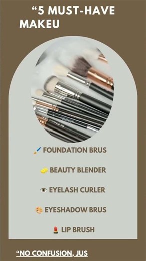 Only 5 Makeup Tools You Need 😍✨ | Beginner Must-Haves