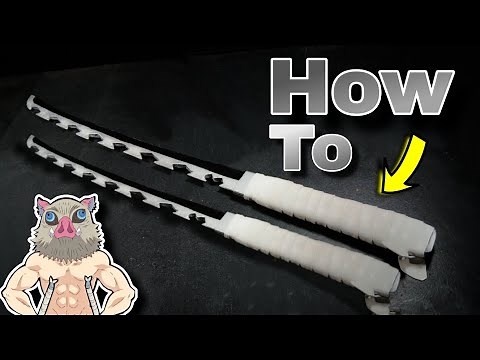 Crafting Inosuke’s Epic Katana 🗡️🐗 Cardboard Edition!