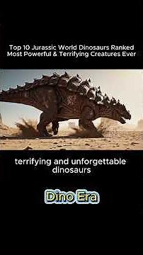 Top 10 Jurassic World Dinosaurs Ranked 🦖 | Most Powerful & Terrifying Creatures Ever #dinosaur