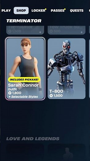 Fortnite Sarah Connor Skin Item Shop!