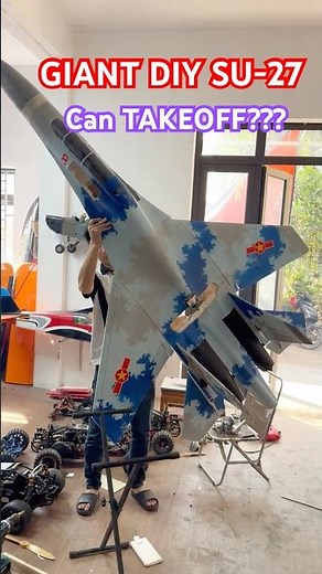 Massive DIY SU-27 Built at Home – Will it FLY???