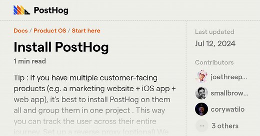 Install PostHog - Docs - PostHog
