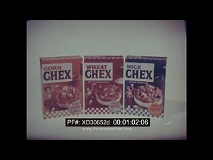 1960s CHEX CEREAL TV COMMERCIAL SECRET AGENT KIT RICE CHEX, WHEAT CHEX, CORN CHEX XD30652e