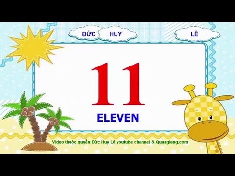 Dạy bé học số tiếng Anh từ 1 đến 20 [Giọng cực chuẩn]