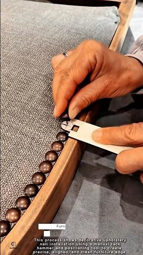 Furniture Upholstery Work Tool Using Manual Tack Hammer #worktool