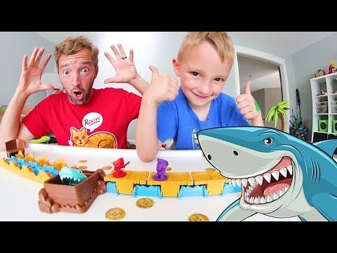 Father & Son PLAY SHARK MANIA! / Don't Get Eaten!