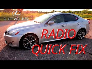 Lexus 2007-10 Radio/Volume Control Quick Fix (Is250)