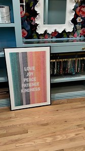 I’ll be moving my “fruit of the Spirit” artwork from the breakfast room into the walk-in closet once the closet is done. I think they’re perfect for this room! I’ve tried so many times to capture the sparkly goodness of these in pictures and videos, but they never do justice. These are COVERED in cut glass glitter. Actual tiny pieces of glass. And the sparkle is incredible. If you e never used cut glass glitter, you must try it! It’s nothing like that plastic craft store stuff. #cutglassglitter 
