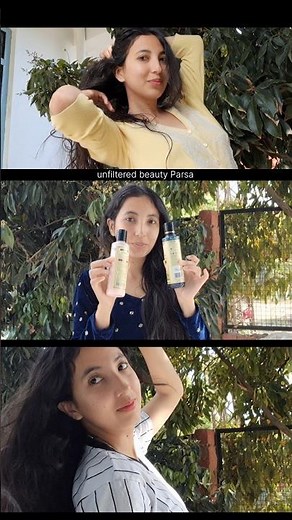 Review of Khadi Natural Shampoo and Conditioner after use #parsa #unfilteredbeauty #khadinatural