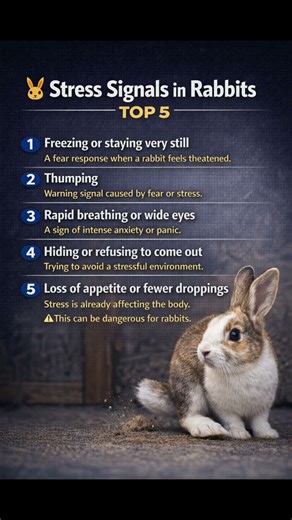Stress Signals in Rabbits | TOP 5\r#rabbit #rabbitstress #rabbitlover #pet