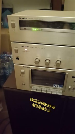 retro Stereo system Sharp #80s #music