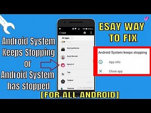 Android System Keeps Stopping In Android/Samsung || Android System Has Stopped Error [Fixed]