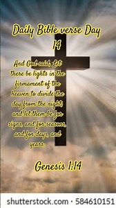 Daily Bible verse Day 14- Genesis 1:14