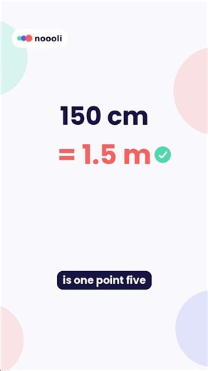 Centimetres to metres: just divide by 100 #Shorts