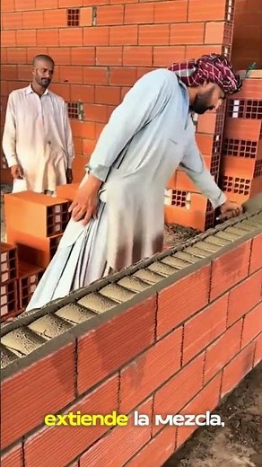 ¿Cómo construir una pared de ladrillo perfecta? Mira esta técnica de albañilería profesional 🧱👷‍♂️