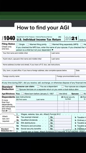 Filing your own taxes? Here are two ways to find your AGI #taxes #taxes2023 #momsoftiktok #moneytok #taxtips