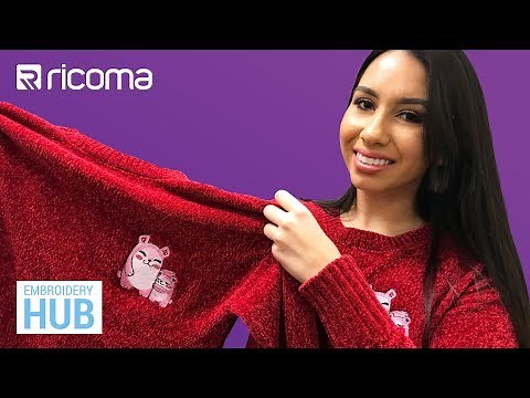 Embroidery Hub Ep. 33: How to Embroider a Knitted sweater | Embroidering Knitted Items
