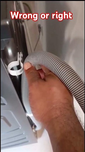 Washing Machine Drain Pipe 100 % Right Setting.
