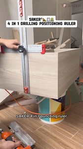 💖✨😊 Level Up Your Creativity with SAKER® 4 in 1 Drilling Positioning Ruler! Perfect for Drawing, Woodworking, Decoration, and Angular Surveying. 💡 Unbelievable Features: Lightning-Fast Positioning, Precision Perfection, Double Level Bubbles, ABS Knob Magic for Length and Angle. Get Your Upgrade Today! 🚀 | Sakerplus