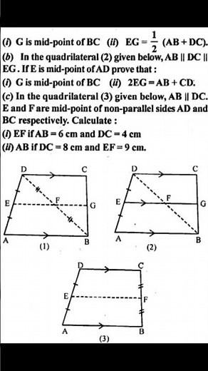 Mid Point Theorem Class 9