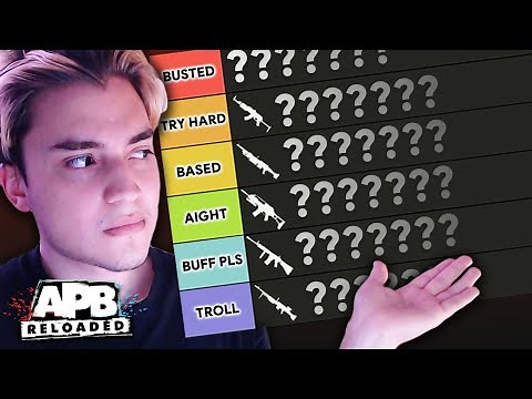 THE ULTIMATE APB RELOADED WEAPON TIER LIST