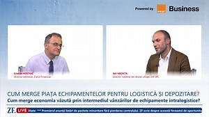 ZF Live: Cum merge piața echipamentelor pentru logistică și depozitare? Cum merge economia văzută prin intermediul vânzărilor de echipamente intralogistice? O discuție cu Vali NECHITA, director național, vânzări utilaje și echipamente intralogistice, Util SPC. | Ziarul Financiar | Facebook