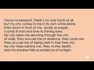 A poetry reading of 'The Emigrée', by Carol Rumens - English GCSE Power & Conflict