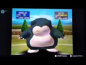 Pokémon Stadium Snorlax used Mega Kick