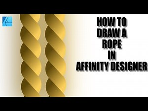 How to make ropes in Affinity Designer.(Step by Step)