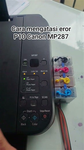 How to solve the P10 error on the Canon MP287 #shortvideo #shorts #short #computer #laptop #print...