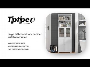 How to assemble a bathroom storage cabinet ?