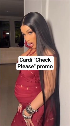 Cardi "Check Please" promo