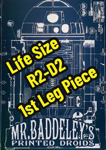 3D Printed R2-D2 First Leg Piece Timelapse