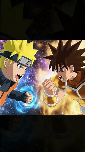 Epic Cosmic Battle! Two Anime Warriors Clash with Elemental Auras