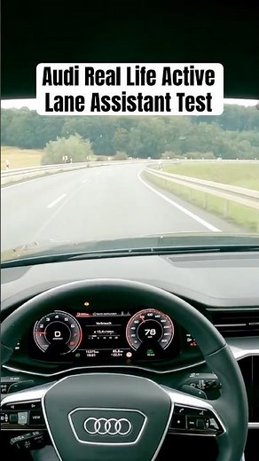 Audi A6 Active Lane Assist Real Life Test #audi #a6 #selfdriving